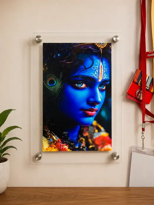 Lord Krishna Acrylic Frame